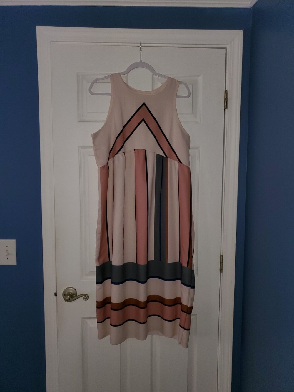 Sleeveless Striped Midi Dress - Picture 4 of 7